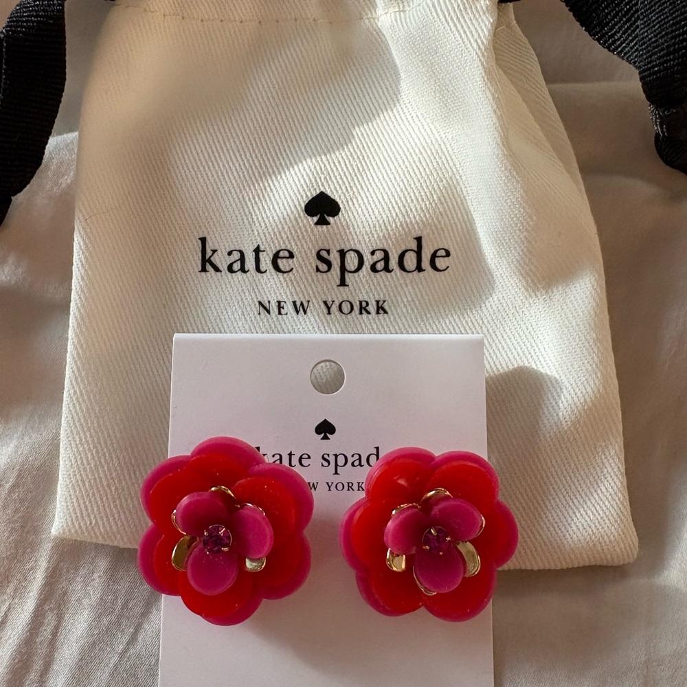 Kate Spade Rosy Posy Flower Earrings